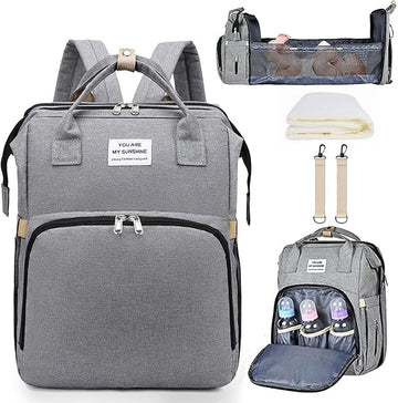 🍼 Portable Folding Crib Diaper Bag – Multi-Function & Travel-Friendly