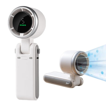 💨 Handheld Foldable Digital Mist Fan – Cool & Refresh Anywhere 💧