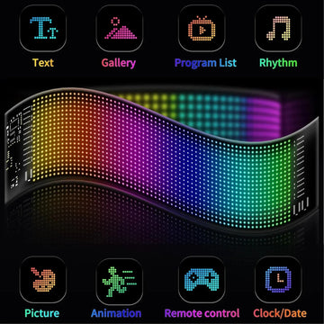 ✨ Flexible LED Display Screen for Car – Custom Scrolling Message Sign