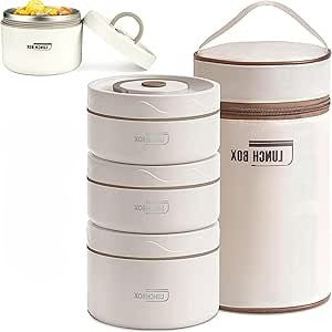 🍱 3 Pcs Portable Insulated Lunch Box Set – Keep Your Meals Fresh