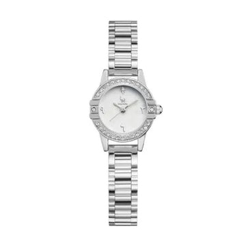 ⌚ Women’s Silver Watch – Elegant White Dial Timepiece