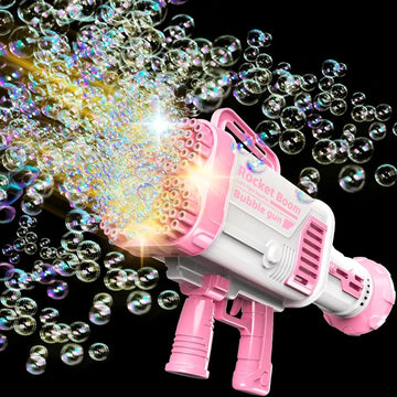 Bubble Fun Bazooka Gun – 60 Holes Bubble Blaster 🎉
