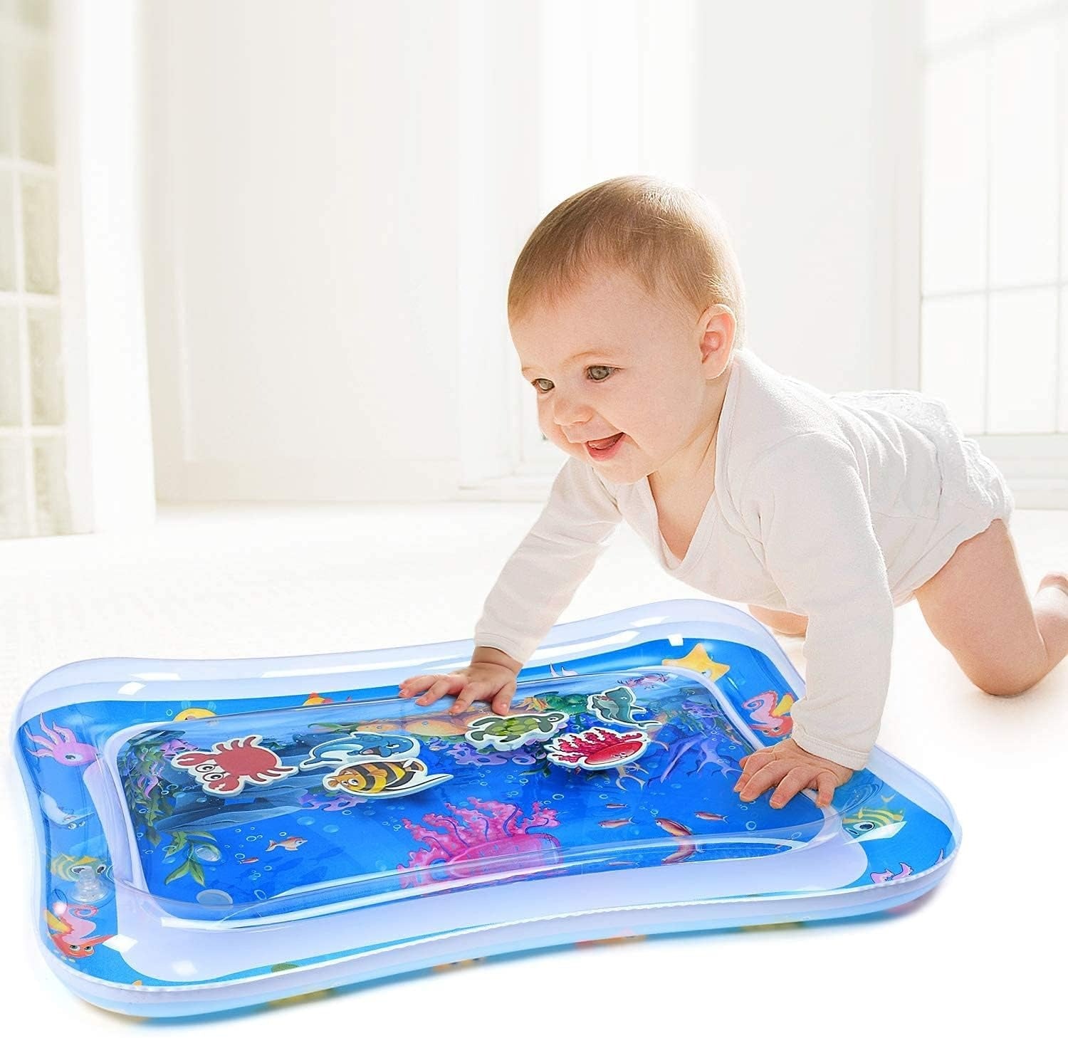 💧 Baby Water Mat – Fun & Safe Sensory Play for Infants 🐠