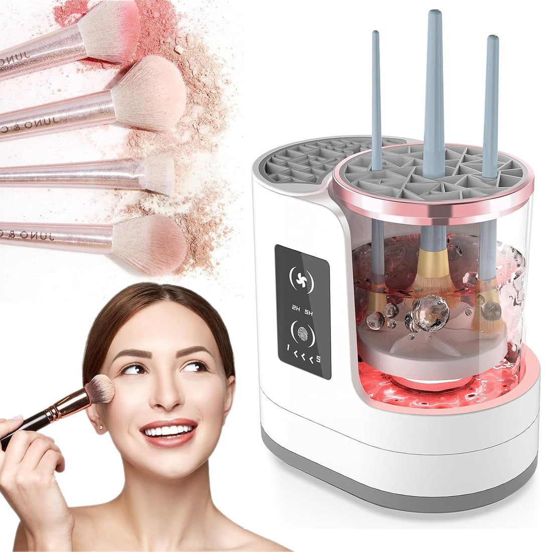 3-in-1 Electric Makeup Brush Cleaner – Fast & Easy