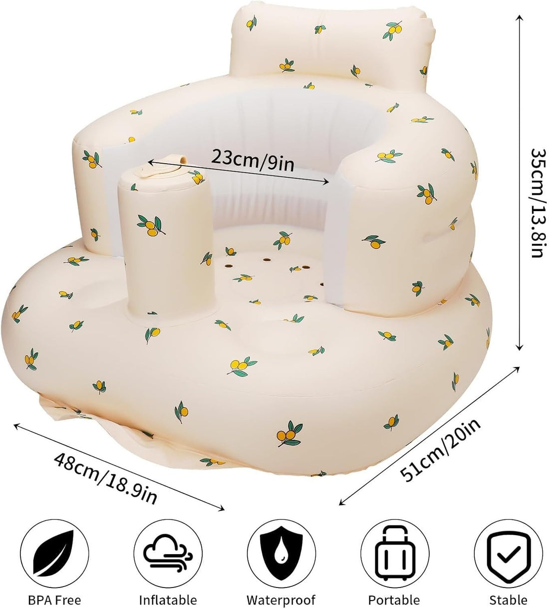 💺 Inflatable Baby Seat – Comfortable & Portable Seat for Infants