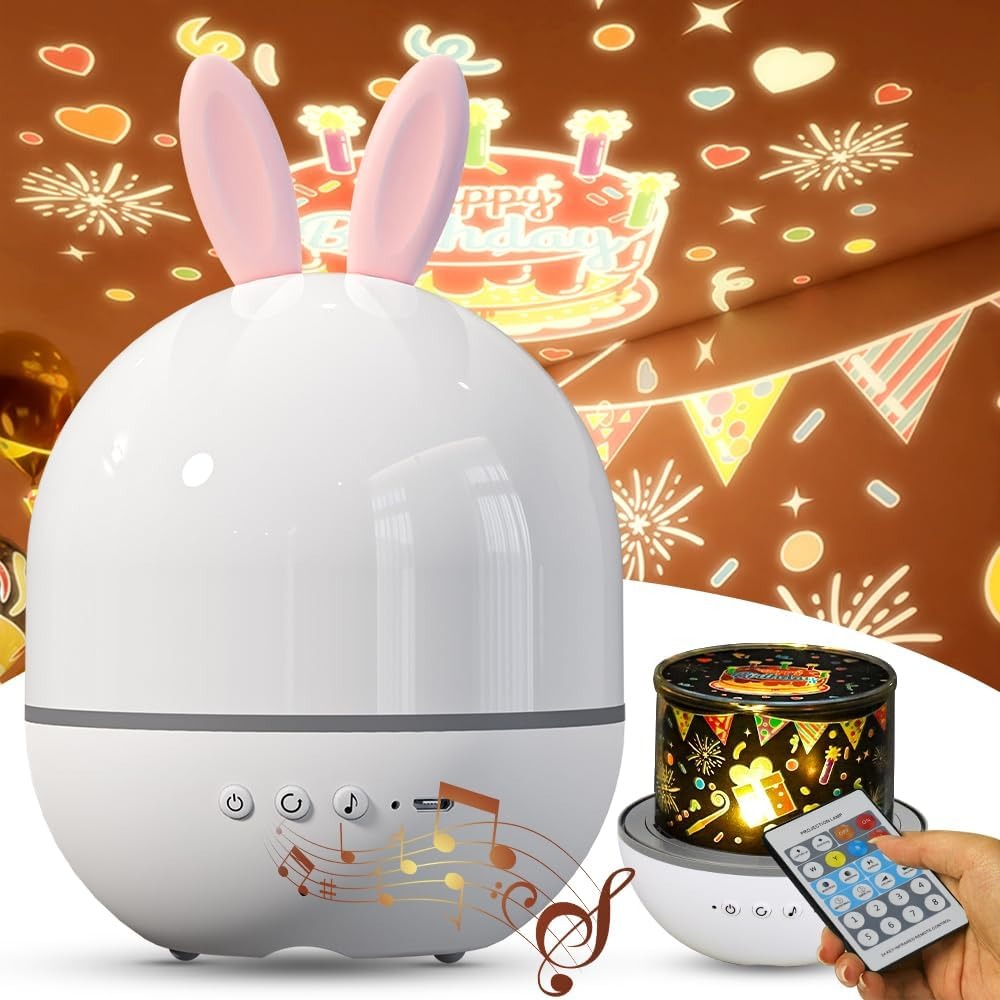 Rabbit Starry Projector Light – Magical Night Sky for Kids & Adults 🐰
