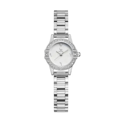 ⌚ Women’s Silver Watch – Elegant White Dial Timepiece