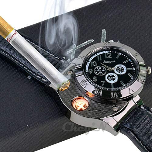 ⌚ Men’s Military USB Lighter Watch – Tactical Style & Function